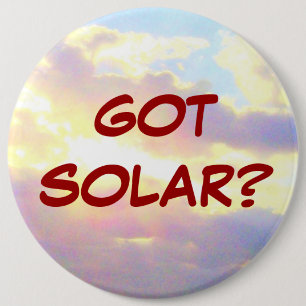 GOT SOLAR? knoop Ronde Button 6,0 Cm