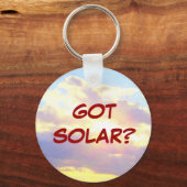 GOT SOLAR? sleutelhanger (Voorkant)