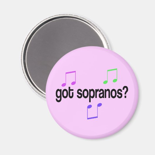 Got Sopranos Muziek Gift T-shirt Magneet (Voorkant / Achterkant)