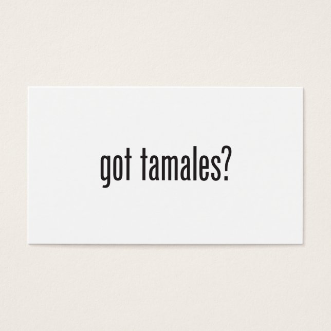 Got Tamales Visitekaartjes (Voorkant)