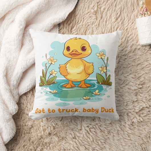 Got to truck, baby Duck Kussen (Deken)