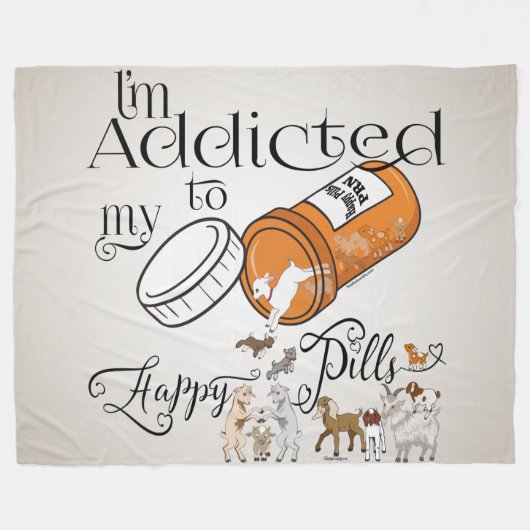 GOT | Toegepast aan mijn Happy Pills Large Fleece Deken (Voorkant (Horizontaal))