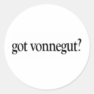 Got Vonnegut Ronde Sticker