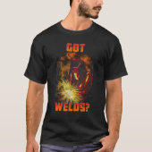 Got Welds Welder Sparks Design T-shirt (Voorkant)