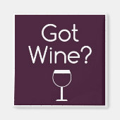 Got Wijn vierkante magneet (Voorkant)