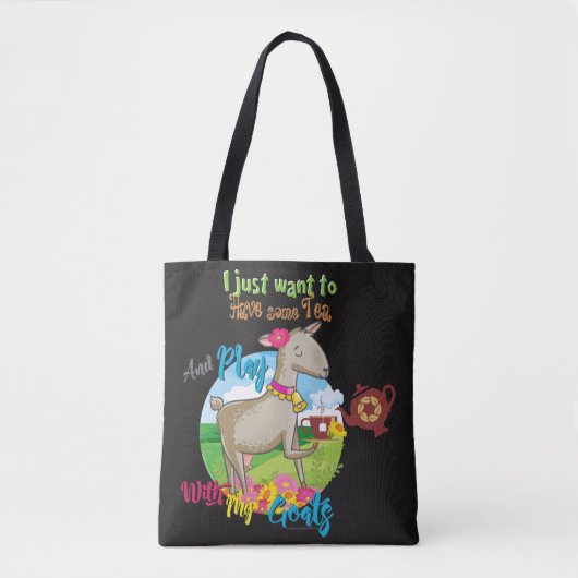 GOT | Wil gewoon wat thee spelen met geiten? Tote Bag (Voorkant)