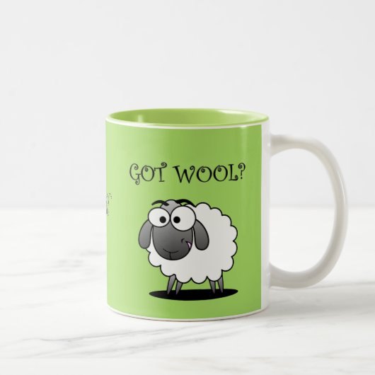 GOT WOOL? KoffieMok Tweekleurige Koffiemok (Rechts)