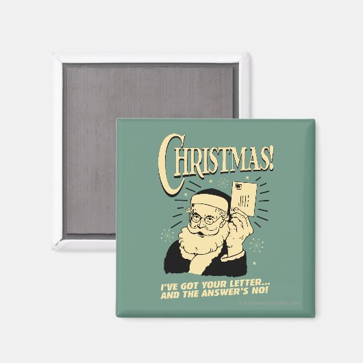Got Your Letter The Answer's No Magneet (Voorkant / Achterkant)
