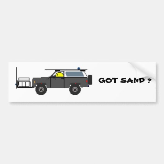 GOT ZAND? BUMPERSTICKER (Voorkant)