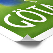 Gota Canal Sweden Ship Vintage Travel Poster (Hoek)