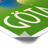 Gota canal Zweden Poster voor oldtimers (Hoek)