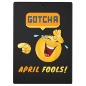 GOTCHA - 1 april grap Grappig Klembord (Achterkant)