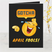 GOTCHA - 1 april grap Kaart (Gele Bloem)