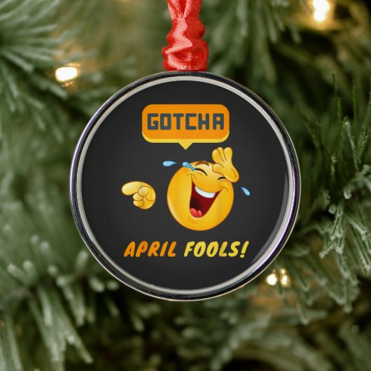 GOTCHA - 1 april grap Metalen Ornament (Boom)