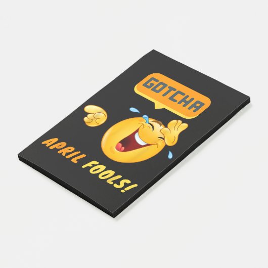 GOTCHA - 1 april grap Post-it® Notes (Schuin)