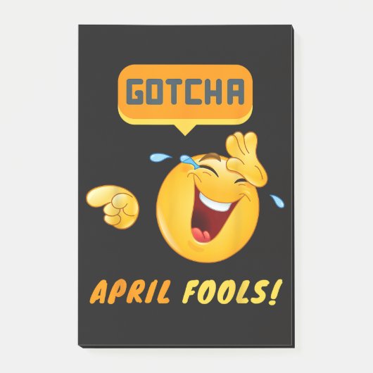 GOTCHA - 1 april grap Post-it® Notes (Voorkant)