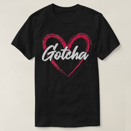 Gotcha Adoption Day Love Heart Family T-shirt (Design voorkant)
