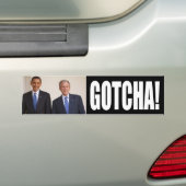 gotcha bumpersticker (Op auto)