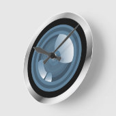 Gotcha, camera lens Wall Clock Ronde Klok (Hoek)