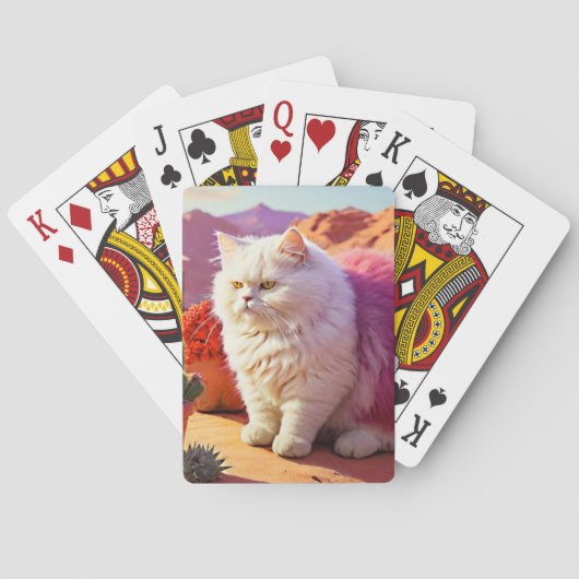 Gotcha Covered Cat Notebook – Cute & Artistic Cat Pokerkaarten (Achterkant)