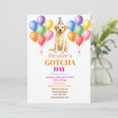 Gotcha-dag Adoptiefeest Labrador Hond Huisdier Kaart (Staand voorkant)