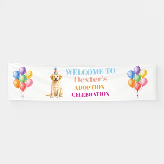 Gotcha-dag Adoptiefeest Labrador Hond Huisdier Spandoek (Horizontaal)