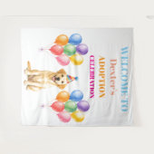 Gotcha-dag Adoptiefeest Labrador Hond Huisdier Wandkleed (Voorkant (horizontaal))