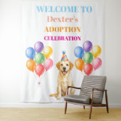 Gotcha-dag Adoptiefeest Labrador Hond Huisdier Wandkleed (In situ)