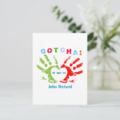 Gotcha Day - Aankondiging van adoptie (Staand voorkant)