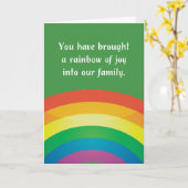 Gotcha Day Adoption Rainbow of Joy Kaart (Gele Bloem)
