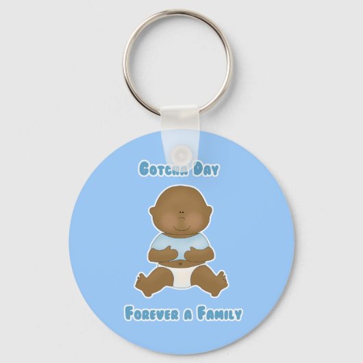 Gotcha Day Forever een familielid Sleutelhanger (Voorkant)