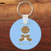 Gotcha Day Forever een familielid Sleutelhanger (Voorkant)