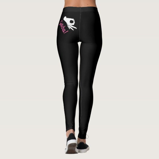 Gotcha Game Black Leggings verbergen onder Shirt F (Achterkant)