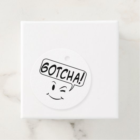 Gotcha! Grappig Bedankjes Labels (In situ)