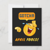 GOTCHA - Grappige 1 april grap Kaart (Achterkant)