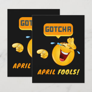 GOTCHA - Grappige 1 april grap Kaart