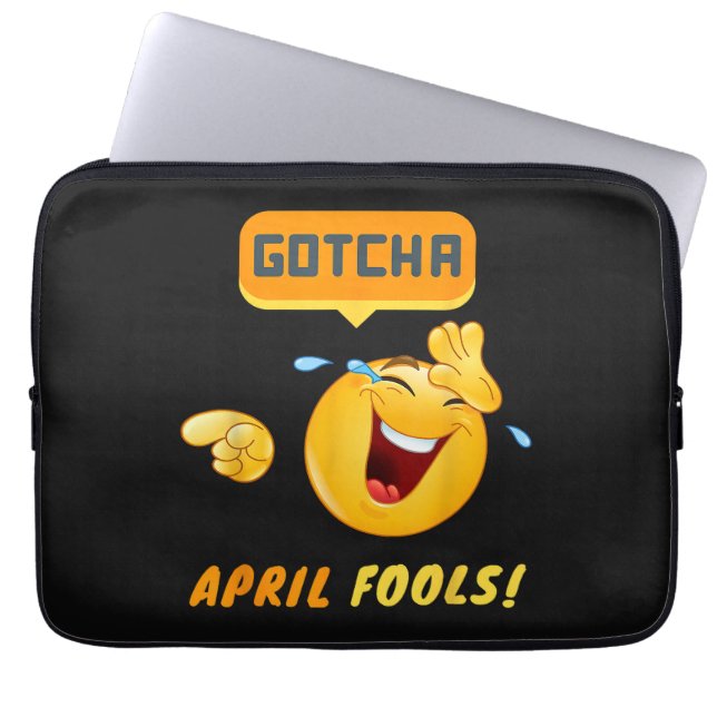 GOTCHA - Grappige 1 april grap Laptop Sleeve (Voorkant)