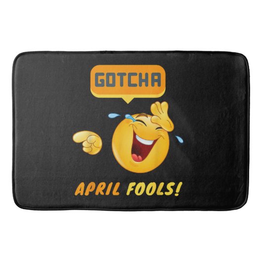 GOTCHA - Grappige 1 aprilgrap Badmat (Voorkant)