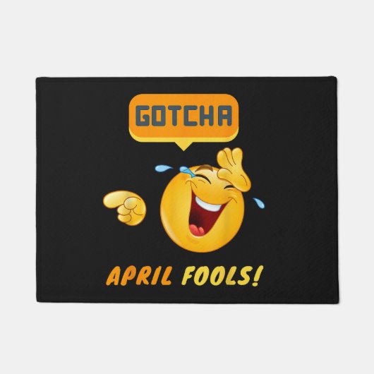 GOTCHA - Grappige 1 aprilgrap Deurmat (Voorkant)