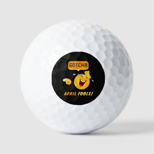 GOTCHA - Grappige 1 aprilgrap Golfballen (Voorkant)