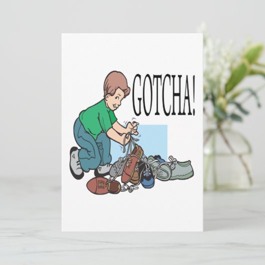 Gotcha Kaart (Staand voorkant)