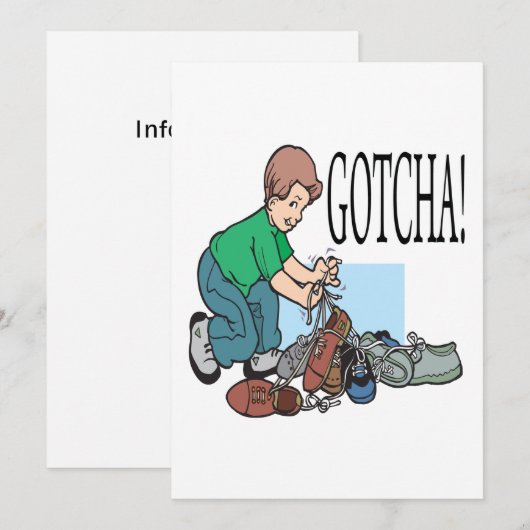 Gotcha Kaart (Voorkant / Achterkant)