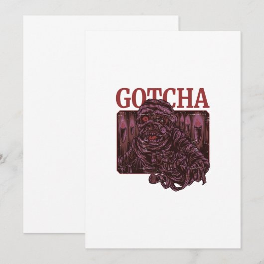 GOTCHA KAART (Voorkant / Achterkant)