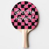 Gotcha nu Cute Funny Pink Pong Paddles Tafeltennisbatje (Achterkant)