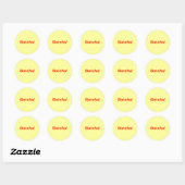 Gotcha! Ronde Sticker (Vel)