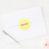 Gotcha! Ronde Sticker (Envelop)
