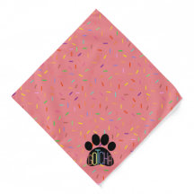 "Gotcha" Roze Confetti Bandanna