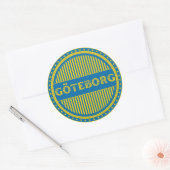 Göteborg City Pride Embleem – Zweedse identiteit Ronde Sticker (Envelop)