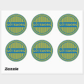 Göteborg City Pride Embleem – Zweedse identiteit Ronde Sticker (Vel)