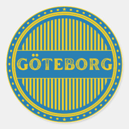 Göteborg City Pride Emblem – Swedish Identity Ronde Sticker